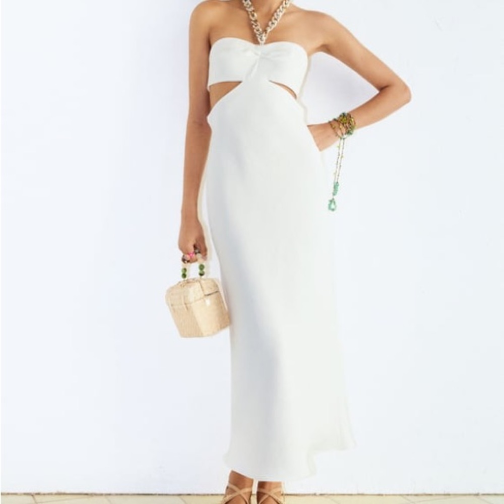 Zara Cut Out Chain MIDI Dress